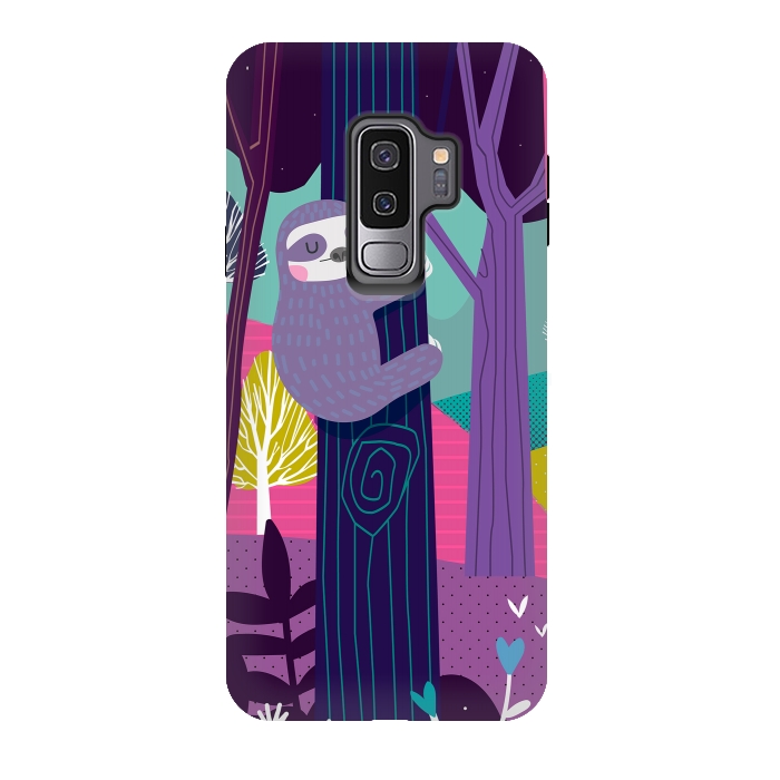 Galaxy S9 plus StrongFit Sloth in the woods by Maria Jose Da Luz