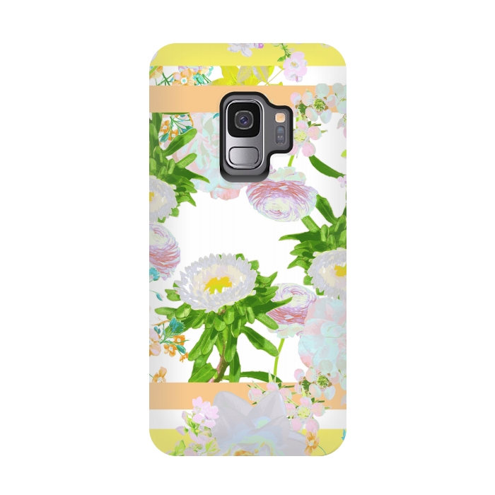 Galaxy S9 StrongFit Floral Frame Collage by Zala Farah