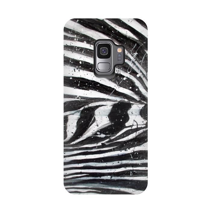 Galaxy S9 StrongFit Zebra Stripes by ECMazur 