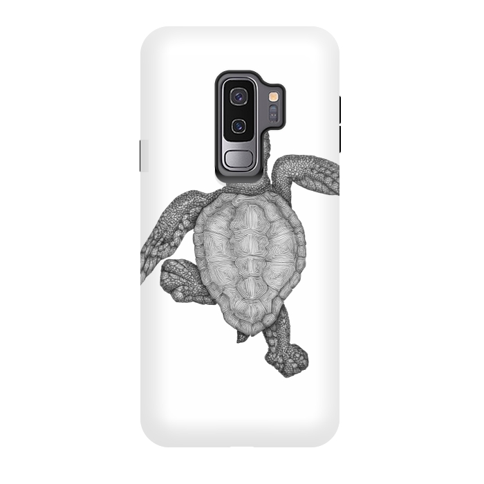 Galaxy S9 plus StrongFit Baby Sea Turtle by ECMazur 