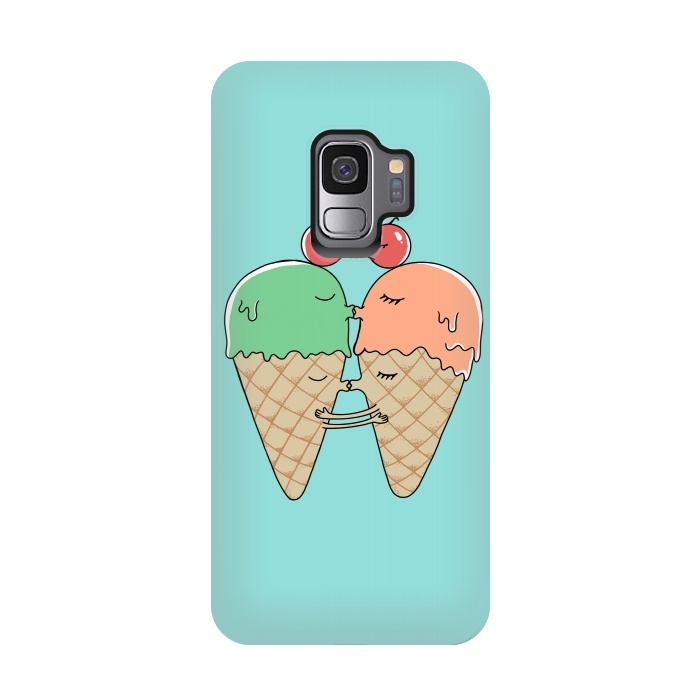 Galaxy S9 StrongFit Sweet Kiss by Coffee Man