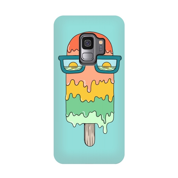 Galaxy S9 StrongFit Hot Ice Cream Green by Coffee Man