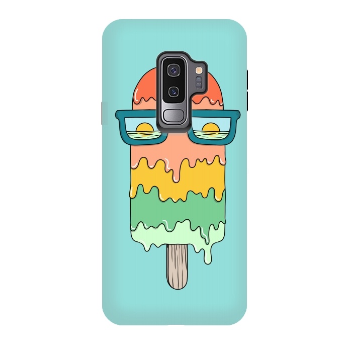 Galaxy S9 plus StrongFit Hot Ice Cream Green by Coffee Man