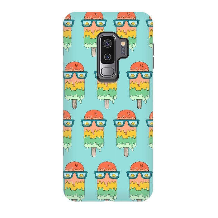 Galaxy S9 plus StrongFit Hot Ice Cream pattern green by Coffee Man