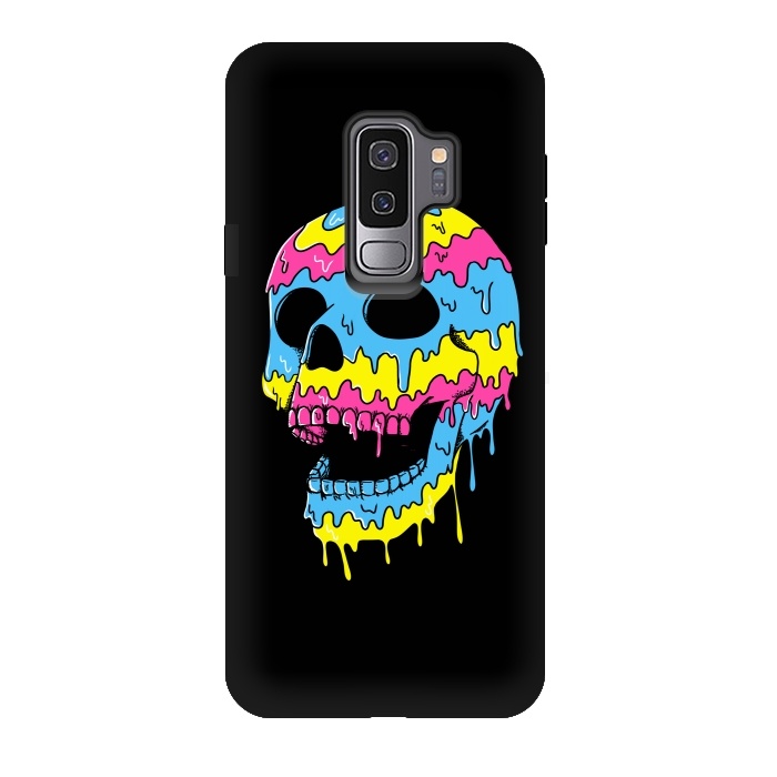 Galaxy S9 plus StrongFit Melted Skull by Coffee Man