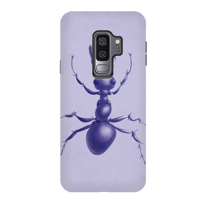 Galaxy S9 plus StrongFit Purple ant drawing by Boriana Giormova