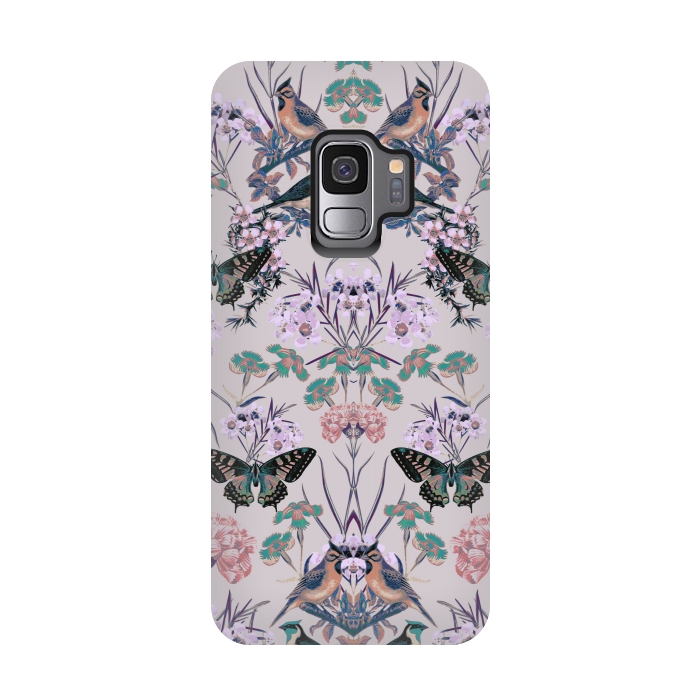 Galaxy S9 StrongFit Floral Fantasy Flip by Zala Farah