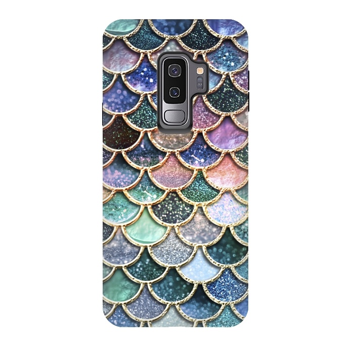 Galaxy S9 plus StrongFit Multicolor Metal Mermaid Scales by  Utart