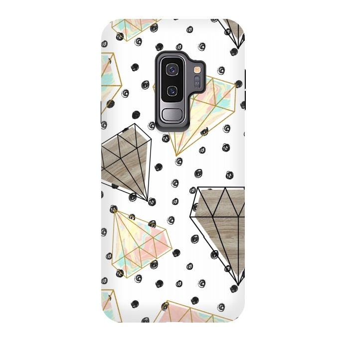 Galaxy S9 plus StrongFit Pattern colored diamonds and texture by Mmartabc