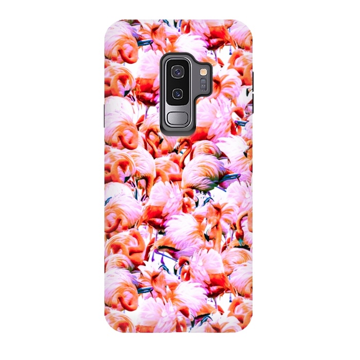 Galaxy S9 plus StrongFit Dream of pink flamingos by Mmartabc