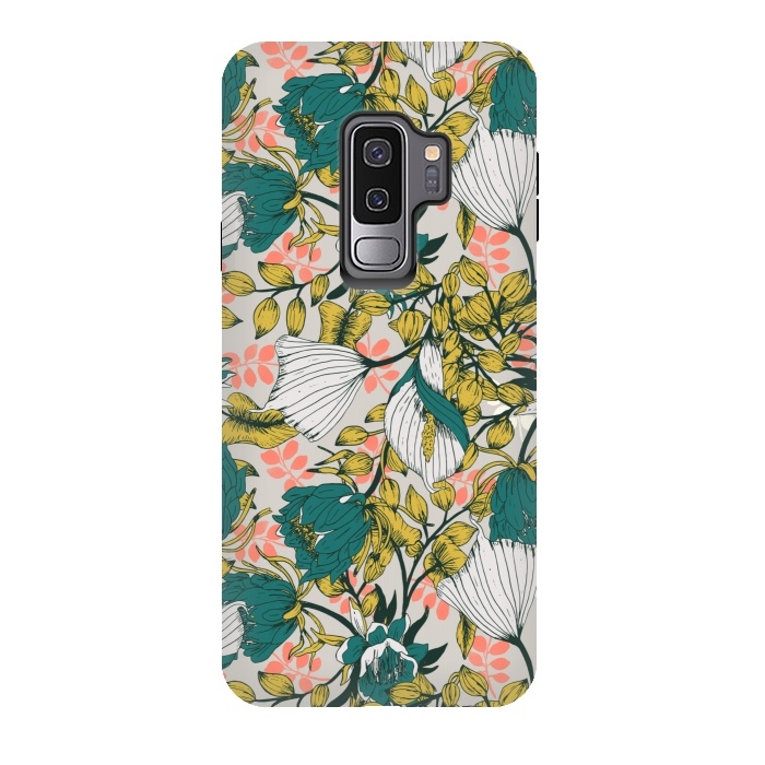 Galaxy S9 plus StrongFit Vintage garden bloom by Mmartabc