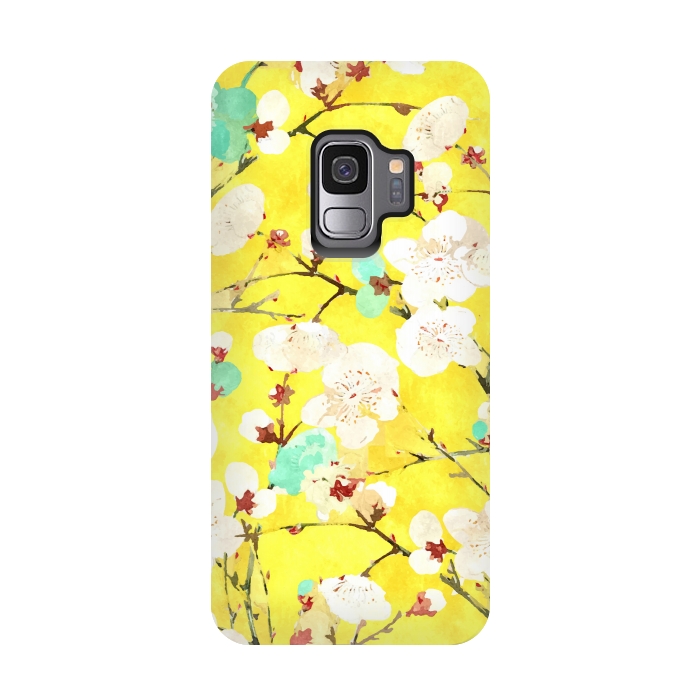 Galaxy S9 StrongFit Cherry Blossom v2 by Uma Prabhakar Gokhale