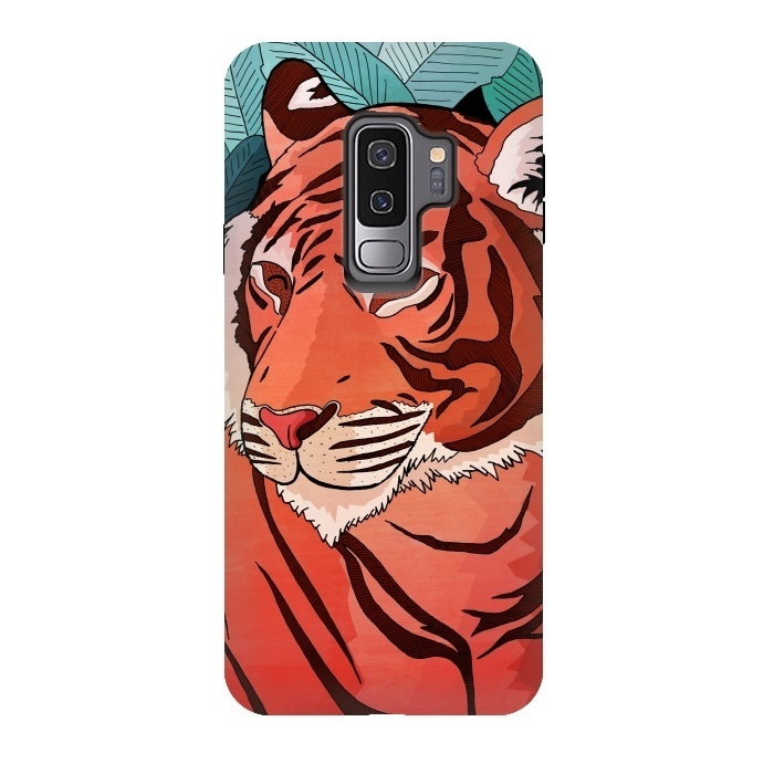 Galaxy S9 plus StrongFit Tiger in the jungle  by Steve Wade (Swade)