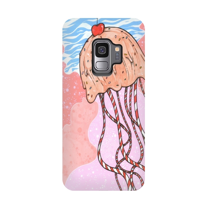 Galaxy S9 StrongFit Jellyfish Candy by Varo Lojo