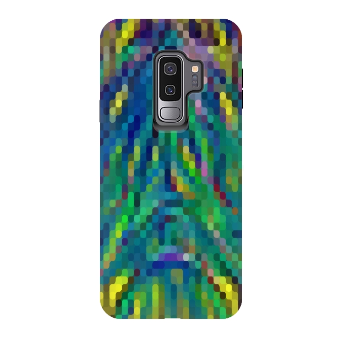 Galaxy S9 plus StrongFit Pixelated Motley by Dhruv Narelia