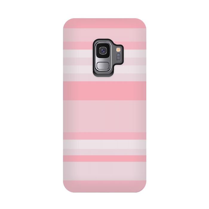 Galaxy S9 StrongFit Pink Stripes by Dhruv Narelia