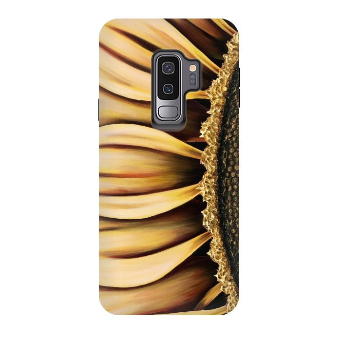 Galaxy S9 plus StrongFit Sunflower by Denise Cassidy Wood