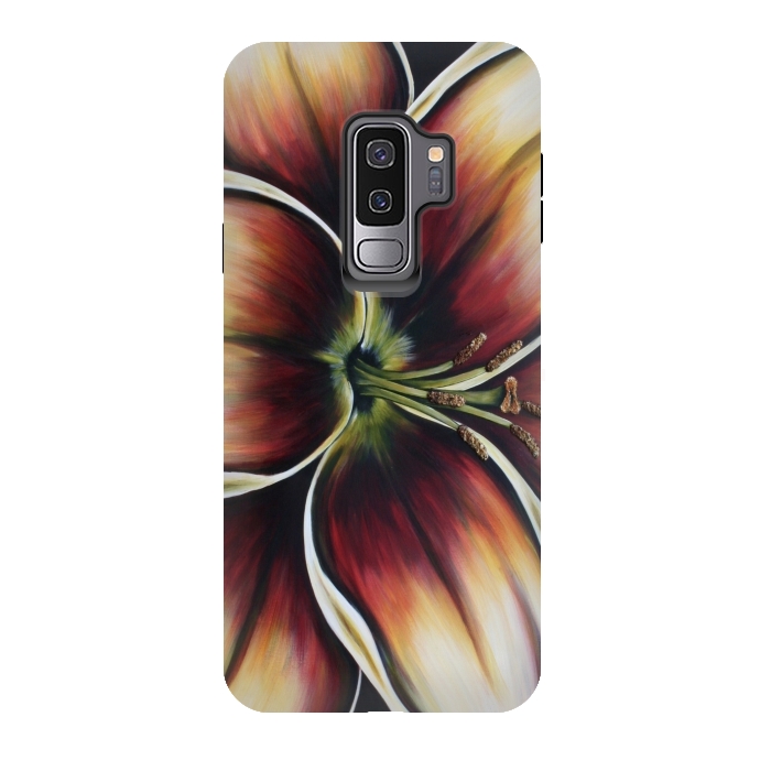 Galaxy S9 plus StrongFit Sunset Lily by Denise Cassidy Wood