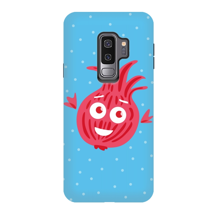 Galaxy S9 plus StrongFit Cute Red Onion Character by Boriana Giormova