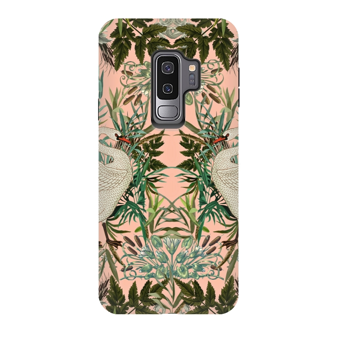 Galaxy S9 plus StrongFit Romantic Swan by Burcu Korkmazyurek