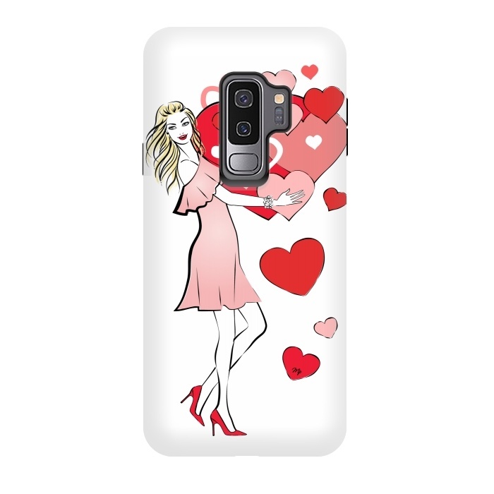 Galaxy S9 plus StrongFit Queen of Hearts by Martina
