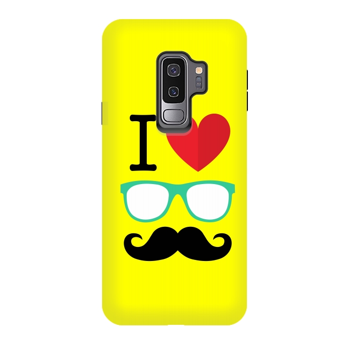 Galaxy S9 plus StrongFit I Love Moustache by Dhruv Narelia