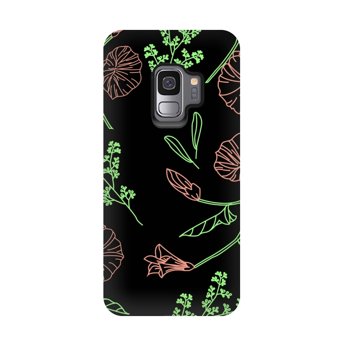 Galaxy S9 StrongFit floral design 3 by MALLIKA