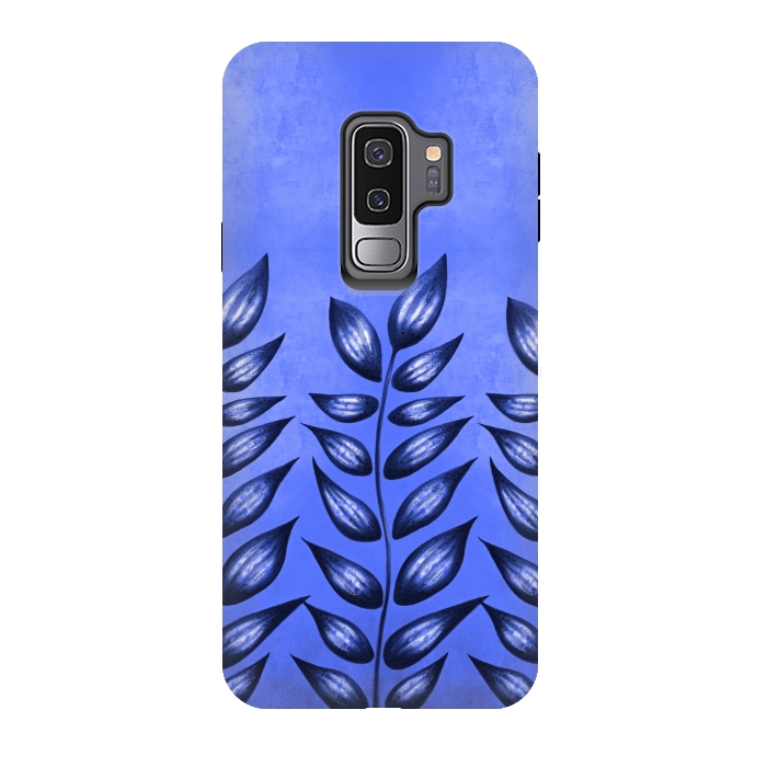 Galaxy S9 plus StrongFit Beautiful Decorative Blue Plant With Pointy Leaves by Boriana Giormova