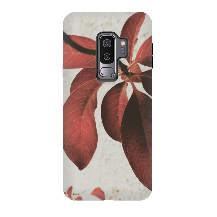 Galaxy S9 plus StrongFit red flower by MALLIKA
