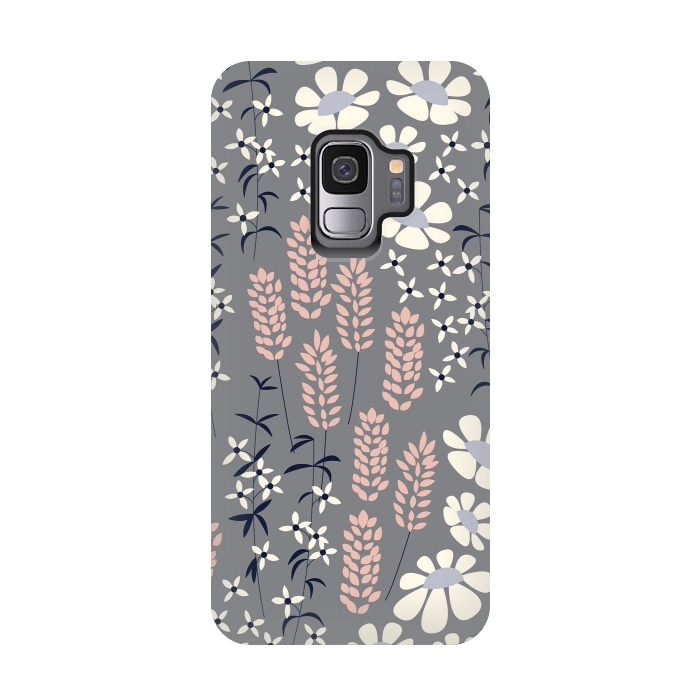 Galaxy S9 StrongFit Spring Garden Gray by Jelena Obradovic