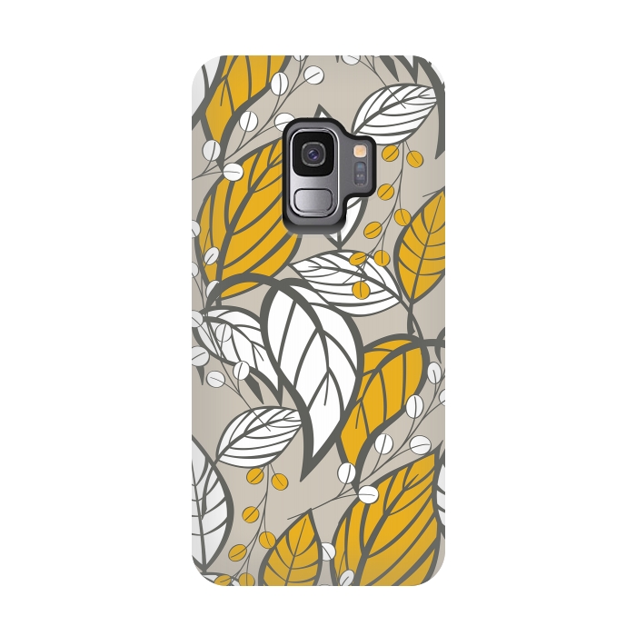 Galaxy S9 StrongFit Romantic Floral Beige by Jelena Obradovic