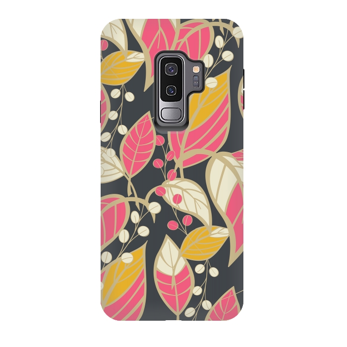 Galaxy S9 plus StrongFit Romantic Floral Dark by Jelena Obradovic