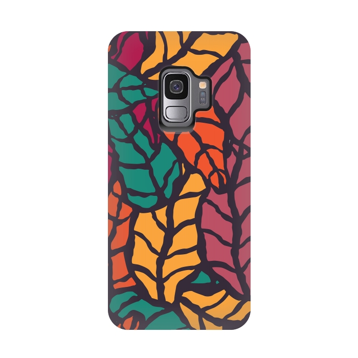 Galaxy S9 StrongFit Vibrant Leaves by Jelena Obradovic
