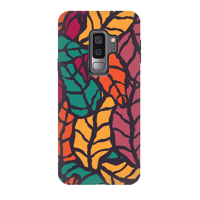 Galaxy S9 plus StrongFit Vibrant Leaves by Jelena Obradovic