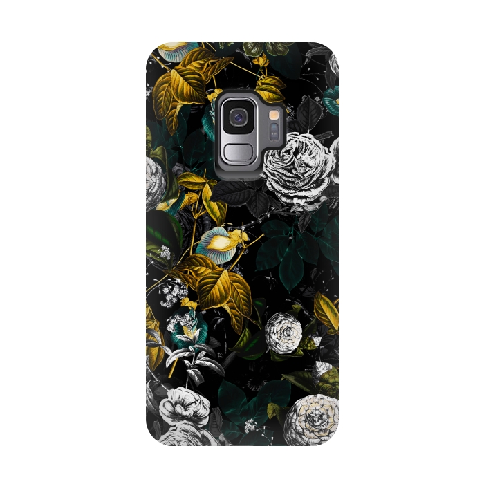 Galaxy S9 StrongFit EXOTIC GARDEN - NIGHT by Burcu Korkmazyurek