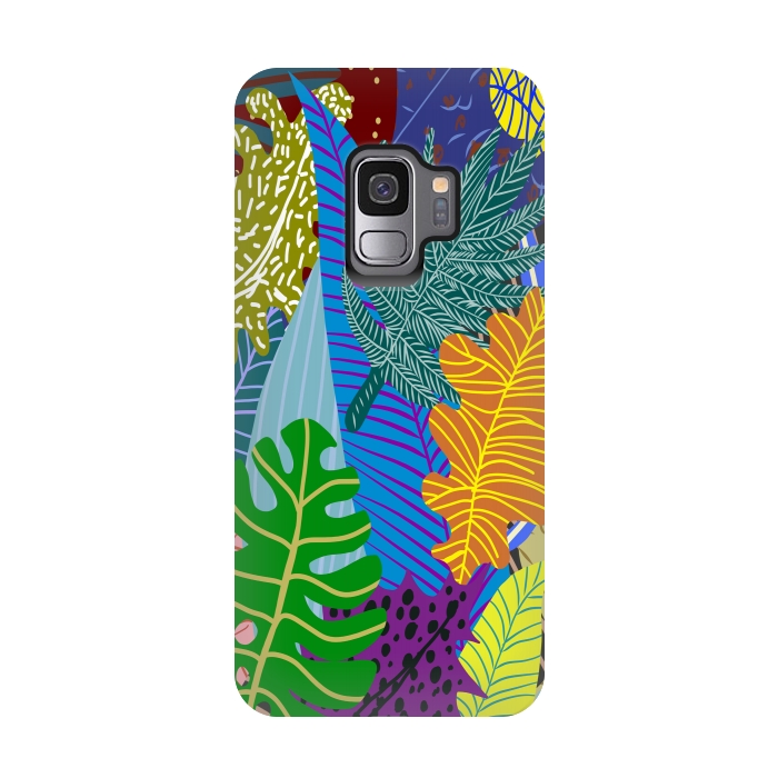 Galaxy S9 StrongFit Lush Leaves by Notsniw