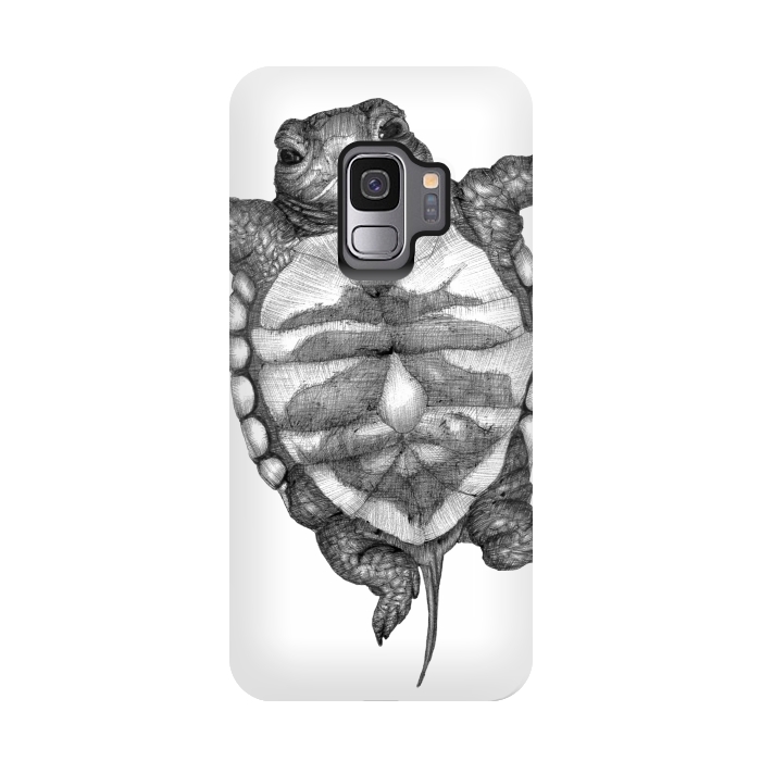 Galaxy S9 StrongFit Little Baby Turtle  by ECMazur 
