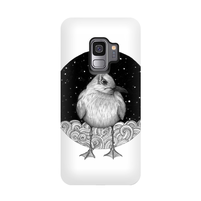 Galaxy S9 StrongFit Seagull on a Starry Night by ECMazur 