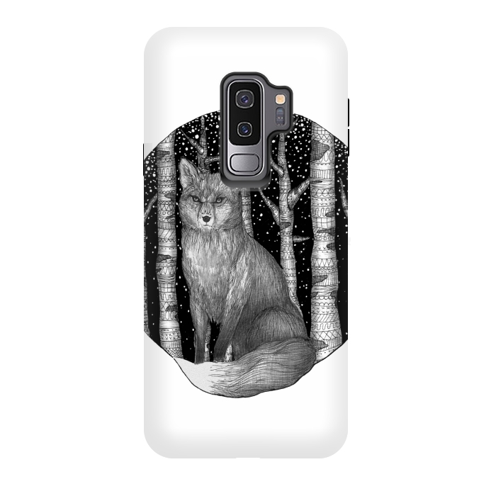 Galaxy S9 plus StrongFit Fox and Forest by ECMazur 