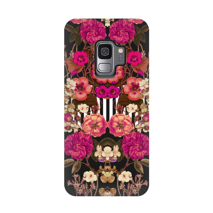 Galaxy S9 StrongFit Floral Crossings by Zala Farah