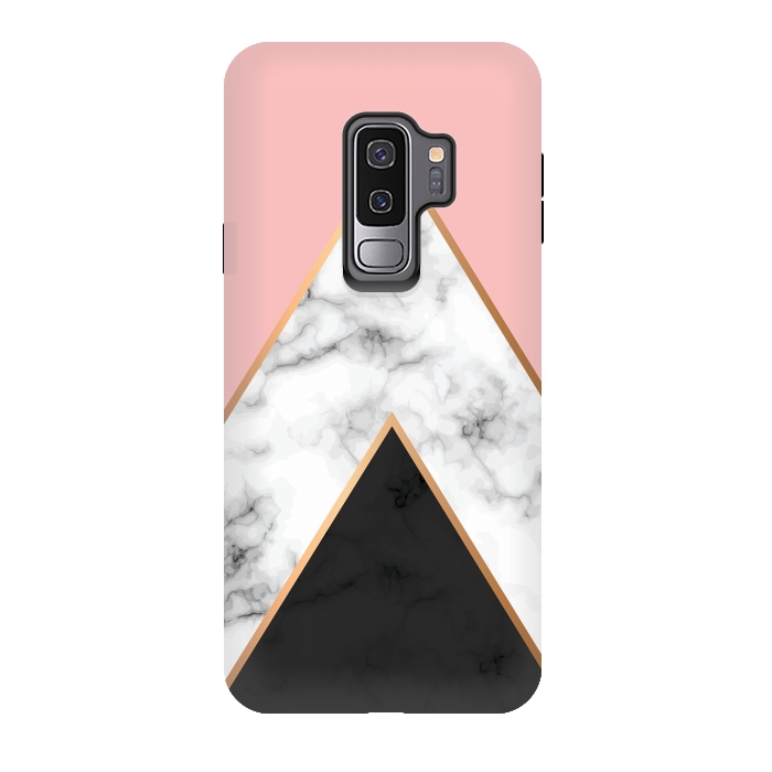 Galaxy S9 plus StrongFit Marble Geometry 010 by Jelena Obradovic