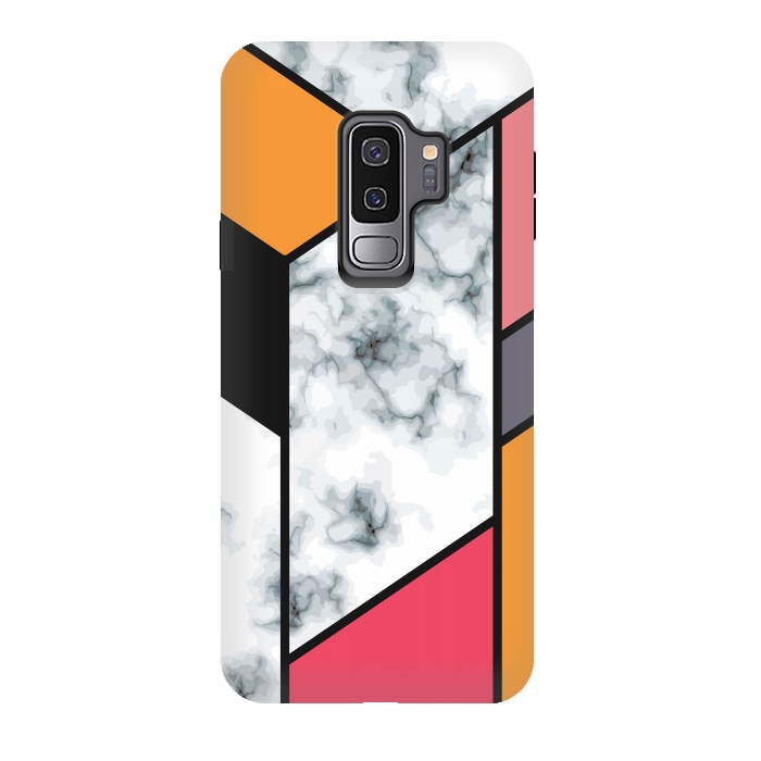 Galaxy S9 plus StrongFit Marble Geometry 012 by Jelena Obradovic