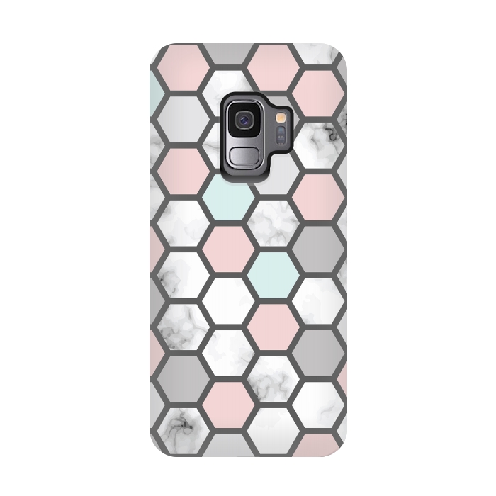 Galaxy S9 StrongFit Marble Geometry 026 by Jelena Obradovic