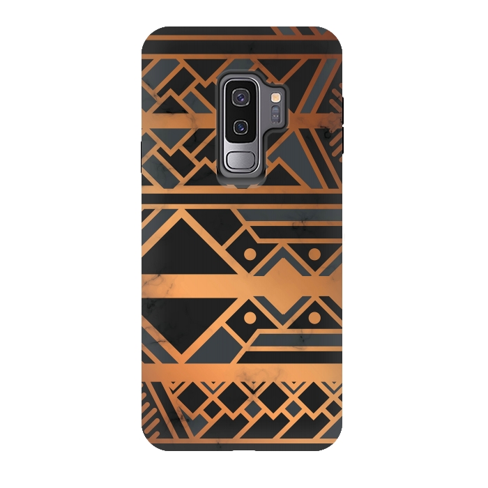 Galaxy S9 plus StrongFit Black and Gold 028 by Jelena Obradovic