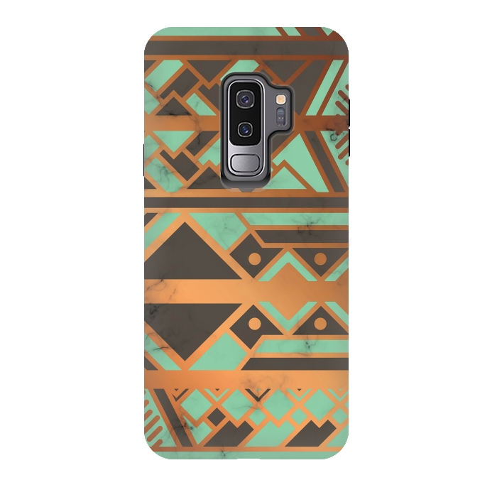 Galaxy S9 plus StrongFit Gold and Green 029 by Jelena Obradovic