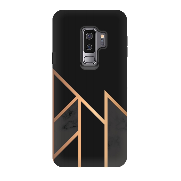 Galaxy S9 plus StrongFit Black and Gold 035 by Jelena Obradovic