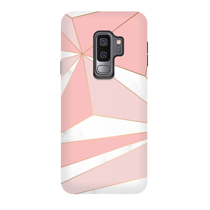 Galaxy S9 plus StrongFit Pink Geometry 043 by Jelena Obradovic