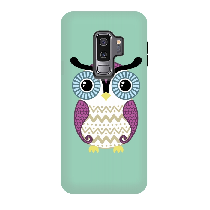 Galaxy S9 plus StrongFit Cute owl by Laura Nagel