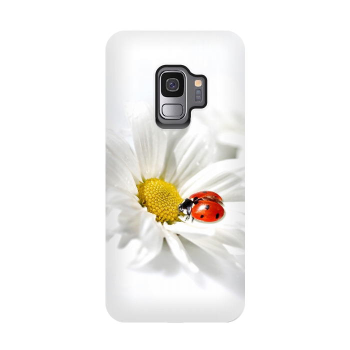 Galaxy S9 StrongFit Daisy flower & Ladybug by Bledi