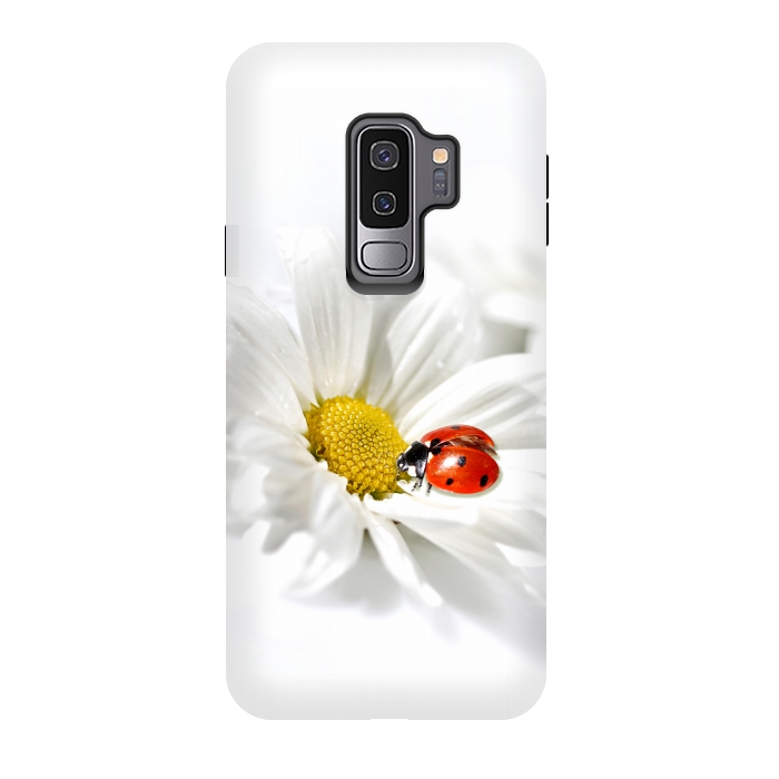 Galaxy S9 plus StrongFit Daisy flower & Ladybug by Bledi